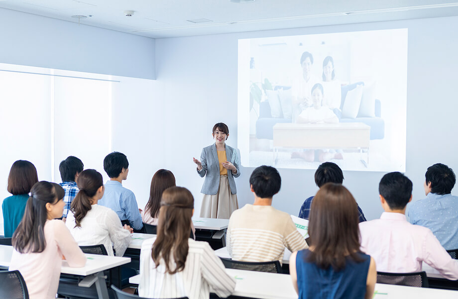 入社前研修の様子